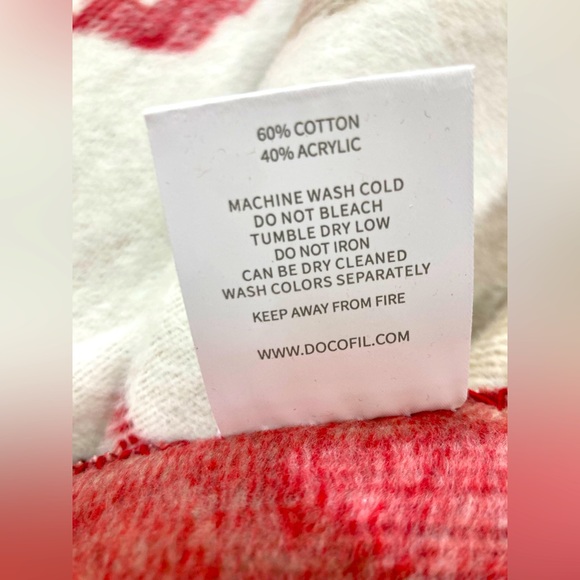 Mushroom (red/white) Cotton/Acrylic Autumn Throw 🍄 🍄🍄🍄🍄🍄🍄🍄🍄🍄🍄🍄🍄🍄🍄 - Picture 3 of 4